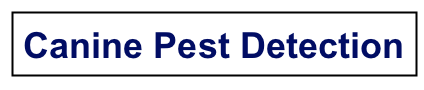 Canine Pest Detection