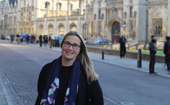 Dr. Christine W. Miller is at the University of Cambridge, UK until July 30th. She was elected to be a Visiting Fellow in Sidney Sussex College for the Easter Term. During her time in Cambridge, Dr. Miller will be conducting research on the evolution of insect behavior. 