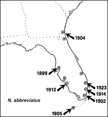 distribution map for Neoscapteriscus vicinus